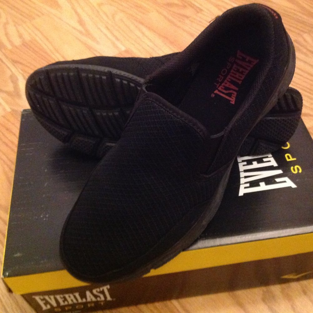 Men's Black Everlast Slip On Lightweight Shoes 9M